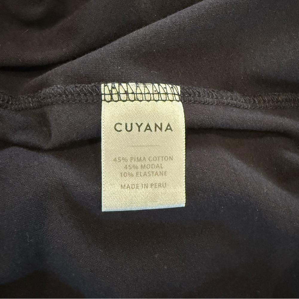 Cuyana Drape Back Dress in Black - Picture 7 of 7